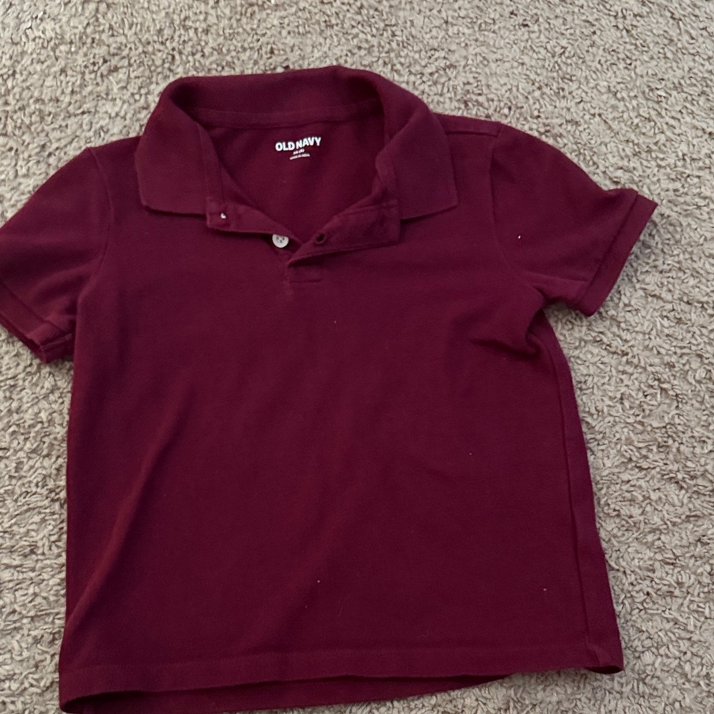 Old Navy Kids Burgundy Polo Shirt